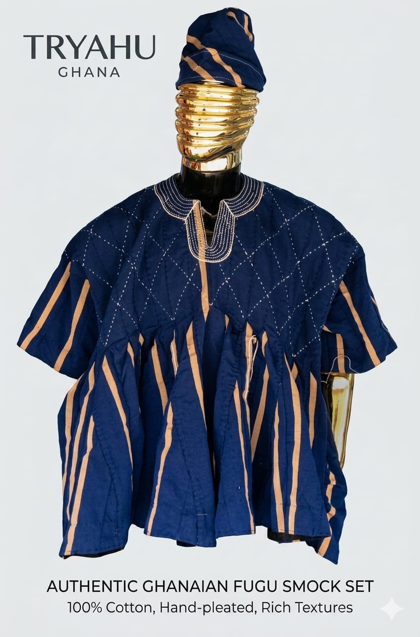 Buy Premium Fugu Smock Ghana | Executive Batakari African Wear – Tryahu